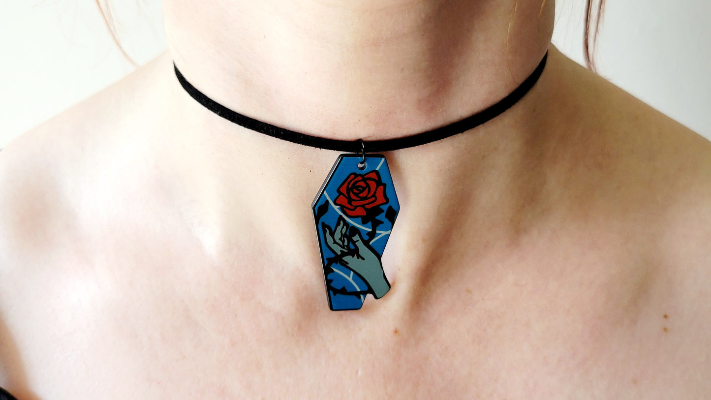 Choker Cercueil Bleu