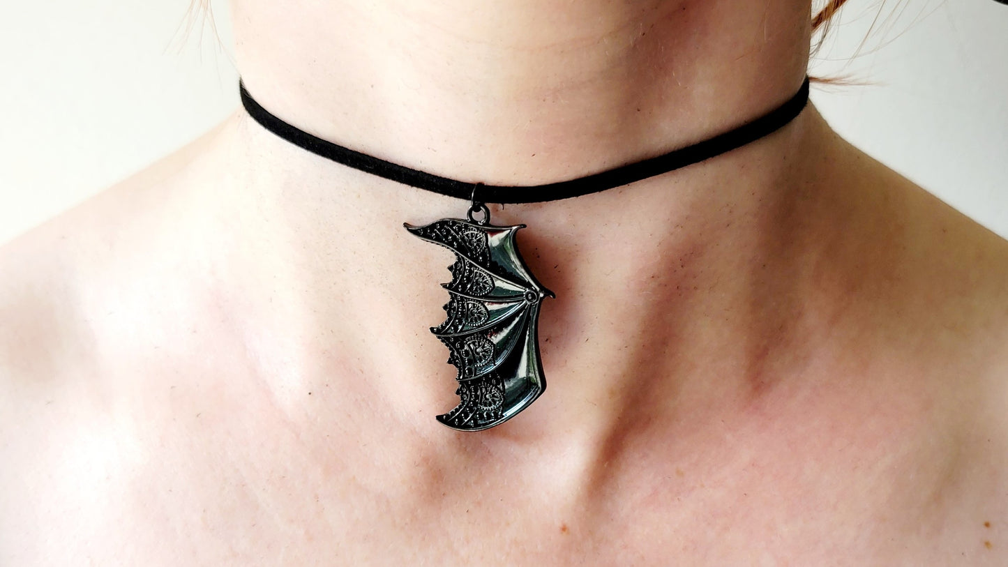 Choker Aile Gauche Chauve-Souris