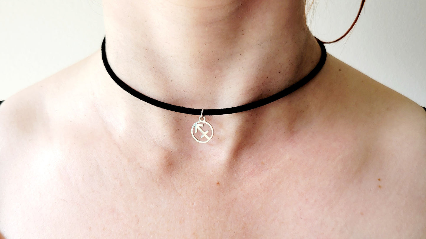 Choker Sagittaire Argent